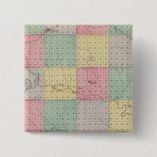 Logan County, Kansas 15 Cm Square Badge