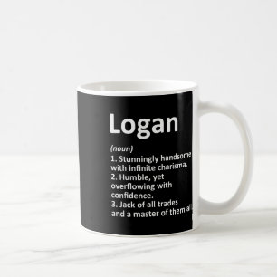 Logan Definition Personalised Name Funny Birthday Coffee Mug