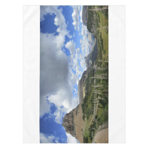 Logan Pass Panorama - Glacier National Park Tablecloth