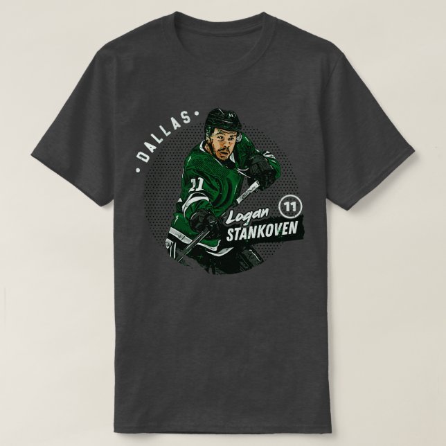 Logan Stankoven Dallas Dots TShirt 1 (Design Front)