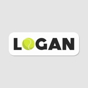 Logan Tennis Name Tag