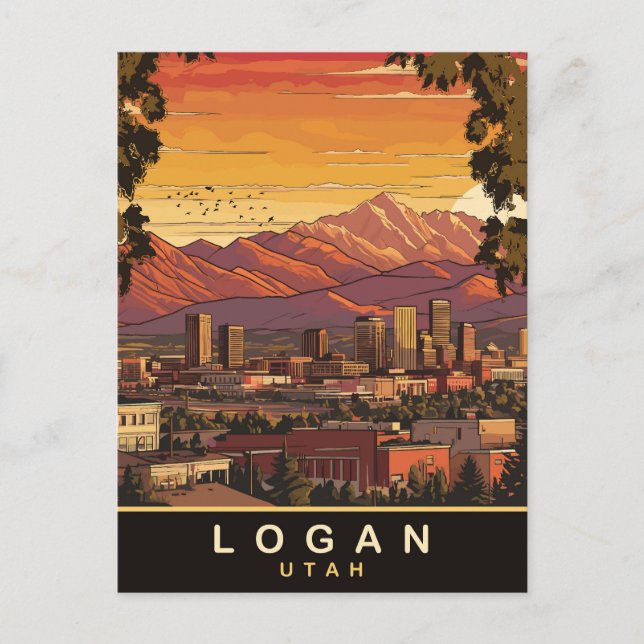 Logan, Utah, Travel  Postcard (Front)