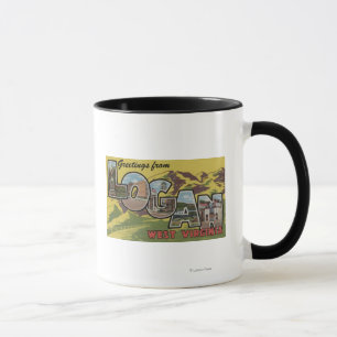 Logan, West Virginia - Large Letter Scenes Mug