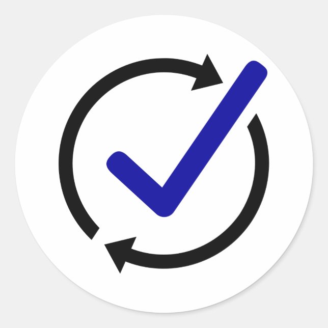 LogCheck Circular Sticker (Front)