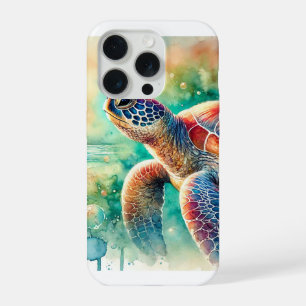 Loggerhead Sea Turtle 161024AREF127 - Watercolor iPhone 15 Pro Case