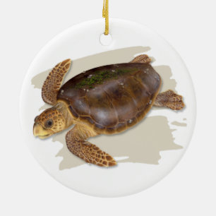 Loggerhead Sea Turtle Ceramic Ornament