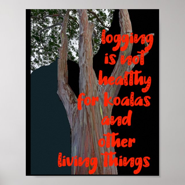 Logging is not Healthy Poster (Front)