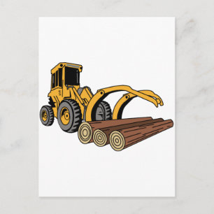 Logging Loader Postcard