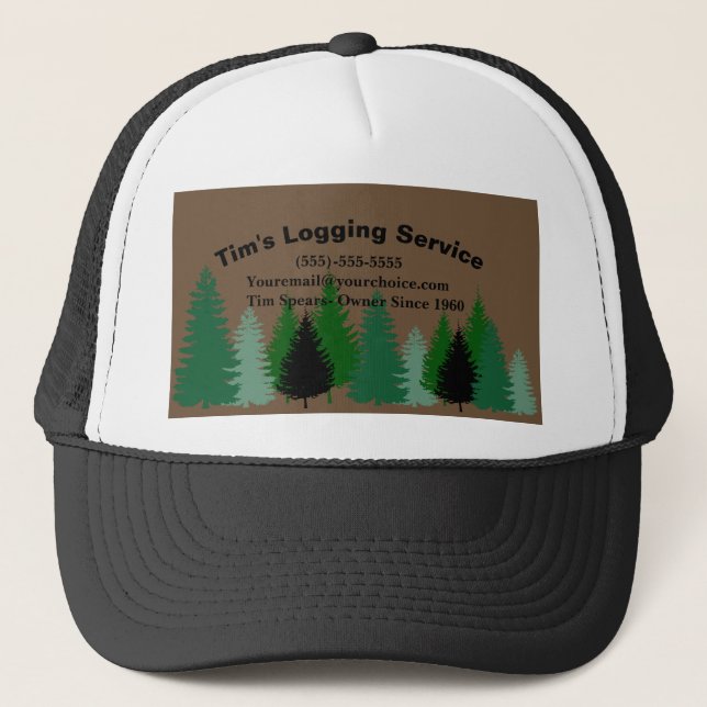 Logging Service     Trucker Hat (Front)
