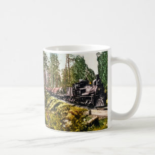 Logging Train at Iron Mountain, Michigan Coffee Mug