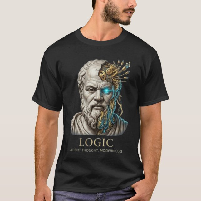Logic - Ancient Thought Modern Code Cyberpunk  T-Shirt (Front)