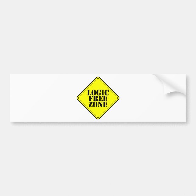 LOGIC FREE ZONE BUMPER STICKER (Front)