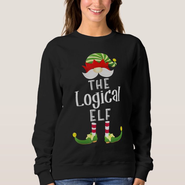 Logical Elf Group Christmas Pajama Party Sweatshirt (Front)