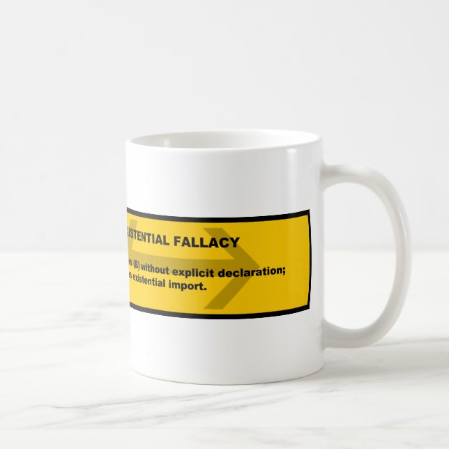 Logical Fallacy: Existential Fallacy Coffee Mug (Right)