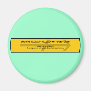 Logical Fallacy: Fallacy of Four Terms Magnet