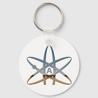 Logidea atheist atomic symbol key ring