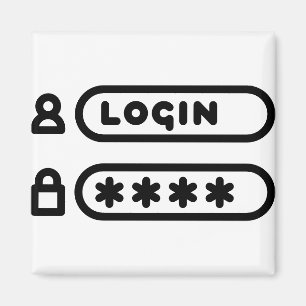 LOGIN / PASSWORD MAGNET