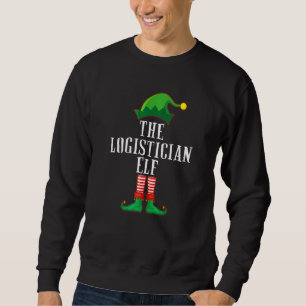 Logistician Elf Matching Family Group Christmas Pa Sweatshirt