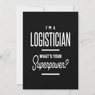 Logistician Job Title Gift Invitation