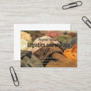 Logistics and storage services business card