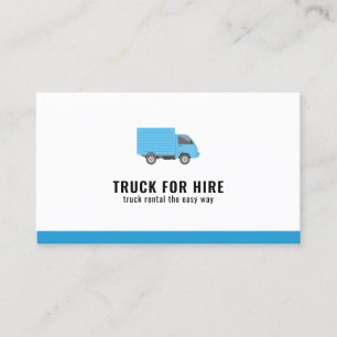 Logistics and Transport Truck for Hire Business Card