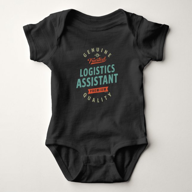 Logistics Assistant Baby Bodysuit (Front)