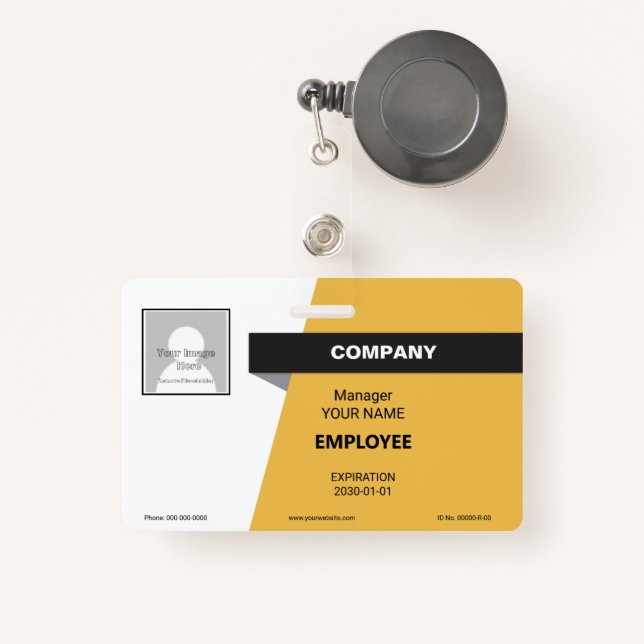 Logistics Badge ID Badge (Front with Retractable)