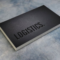 Logistics Minimalist Black Bold Text