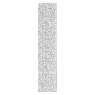 LOGISTICS pattern with words Short Table Runner