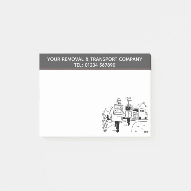 Logistics, Transportation and Removals Company Post-it Notes (Front)