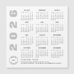 Logo 2025 Calendar Company Client Holiday Giveaway