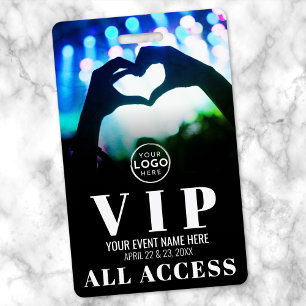Logo All Access Event Concert VIP Pass ID Badge