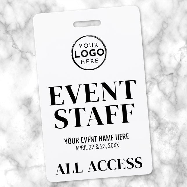 Logo All Access Event Staff ID Badge (Logo All Access Event Staff Badge)