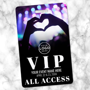 Logo All Access Event VIP Badge ID Badge