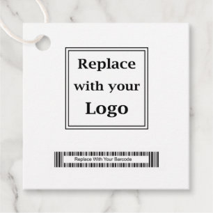 Logo And Barcode Bulk Product Hang Tags