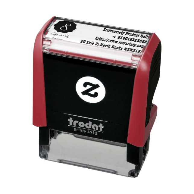 Logo and Company Details Self-inking Stamp (Product)