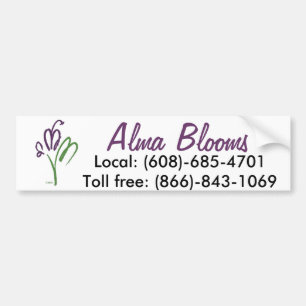 Logo and Name Bumper Sticker