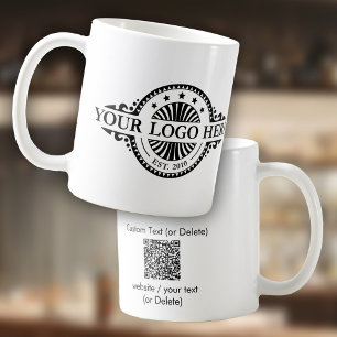 Logo and QR Code Buisness Marketing  Coffee Mug