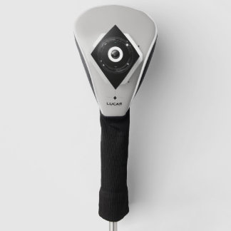 Logo avec thème moderne, minimal, marque combinée golf head cover