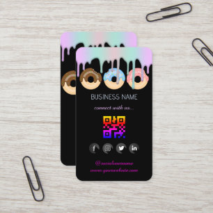 Logo Bakery -Social Media QR Code Business Card
