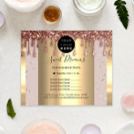 Logo Beauty Makeup Nails Price List Rose SPA Flyer<br><div class="desc">In the sophisticated and competitive world of beauty and wellness, where first impressions speak volumes, your service menu should reflect the elegance and quality you provide. Introducing the Logo Beauty Makeup Nails Price List Rose Spa Flyer from Zazzle—a beautifully crafted flyer that combines clarity with aesthetic appeal, designed to captivate...</div>