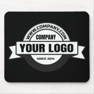 Logo black background mouse pad
