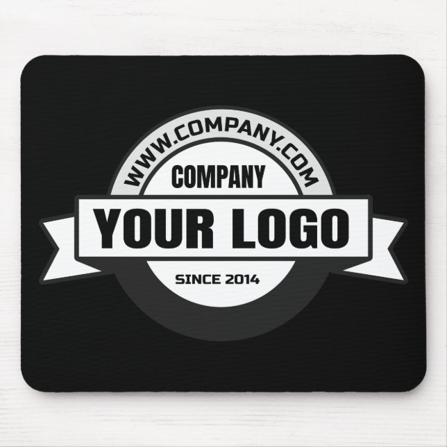 Logo black background mouse pad (Front)