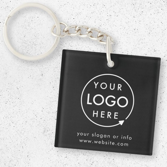 Logo Black | Business Promotional Minimalist Key Ring (Creator Uploaded)
