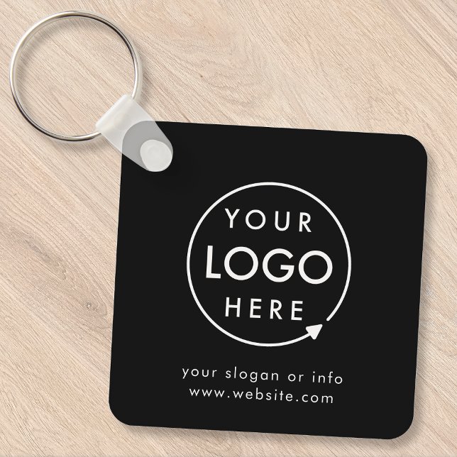 Logo Black | Business Promotional Minimalist Key Ring (Creator Uploaded)
