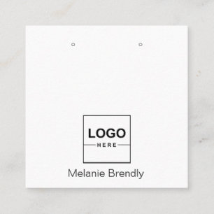 Logo Brand Jewellery Earring Display Business Card