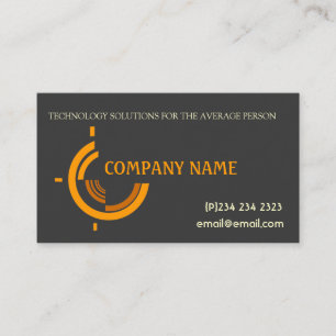 Logo Branding Hi Tech Tri Company Promotional Business Card