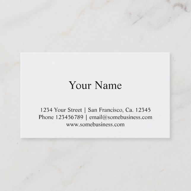 Logo business card template | Customise it! (Front)