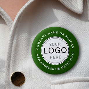Logo Business Company Brand Modern Minimal Photo 6 Cm Round Badge
