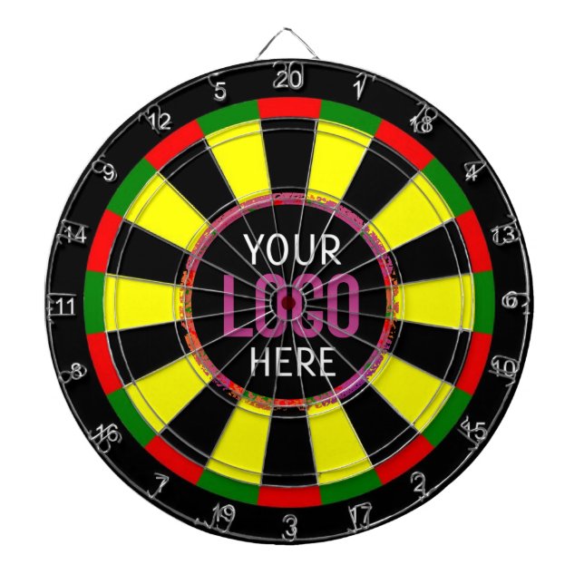  Logo  Business Company Branded  Dartboard (Front)